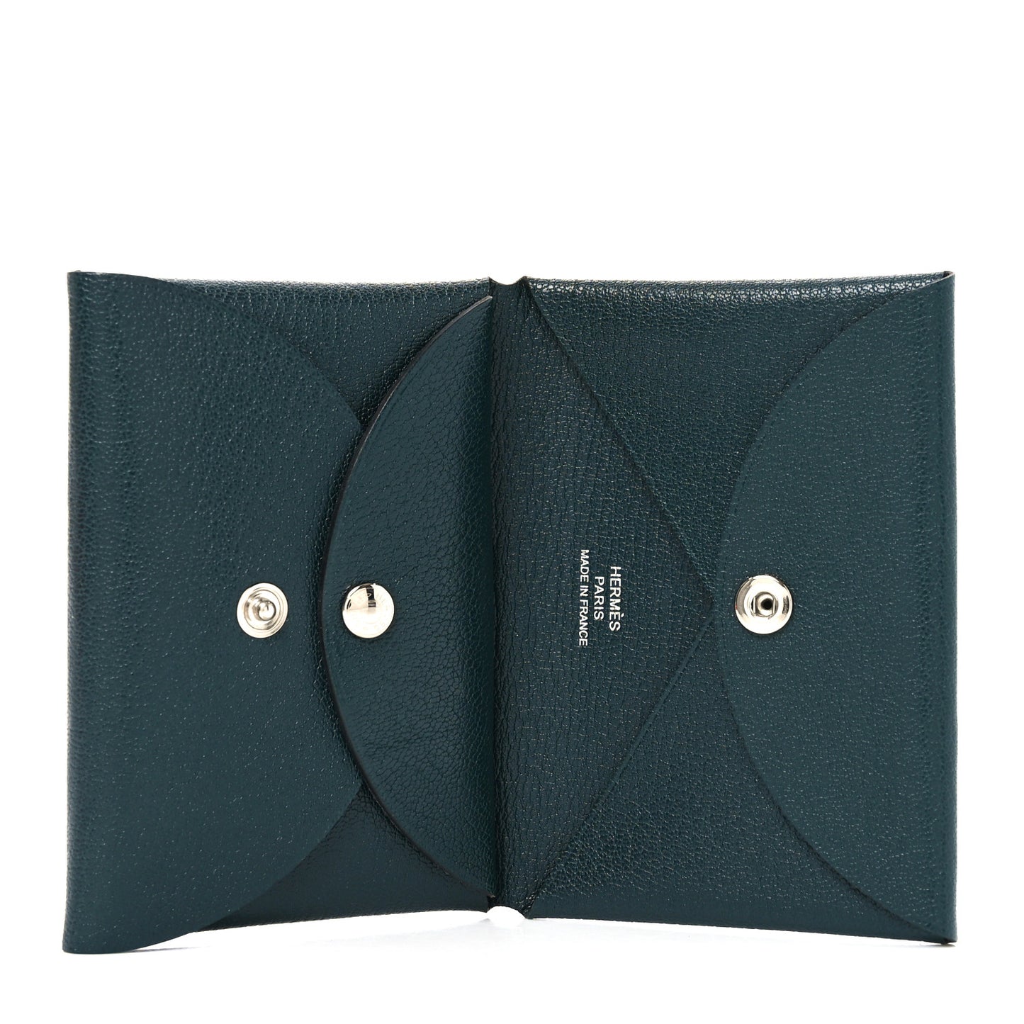 Chevre Chamkila Calvi Duo Card Case Vert Cypress