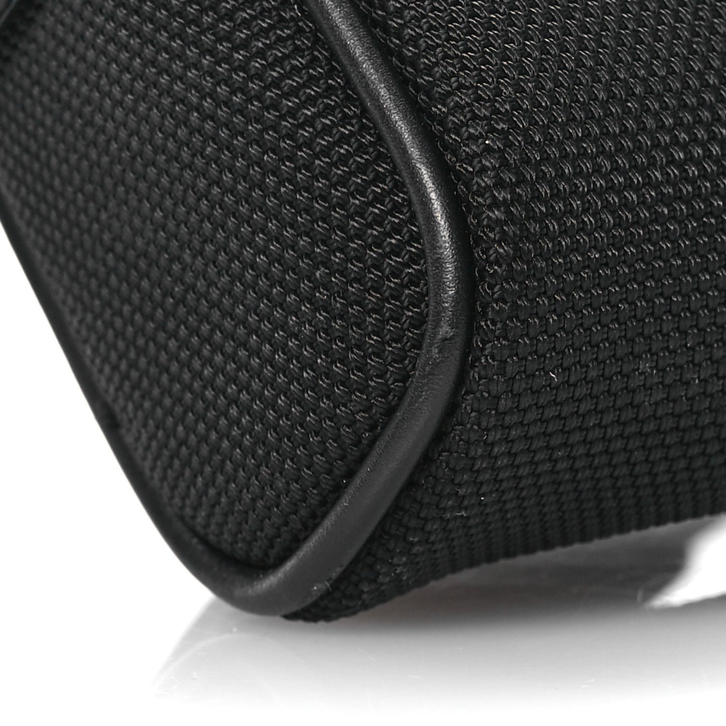 Canvas Web Slim Belt Bag Black