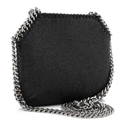 Stella McCartney Metallic Glitter Mini Falabella Box Shoulder Bag Black 3 of 11