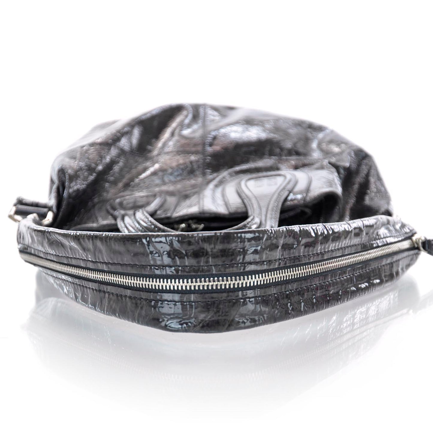 Crinkled Patent Medium Nightingale
