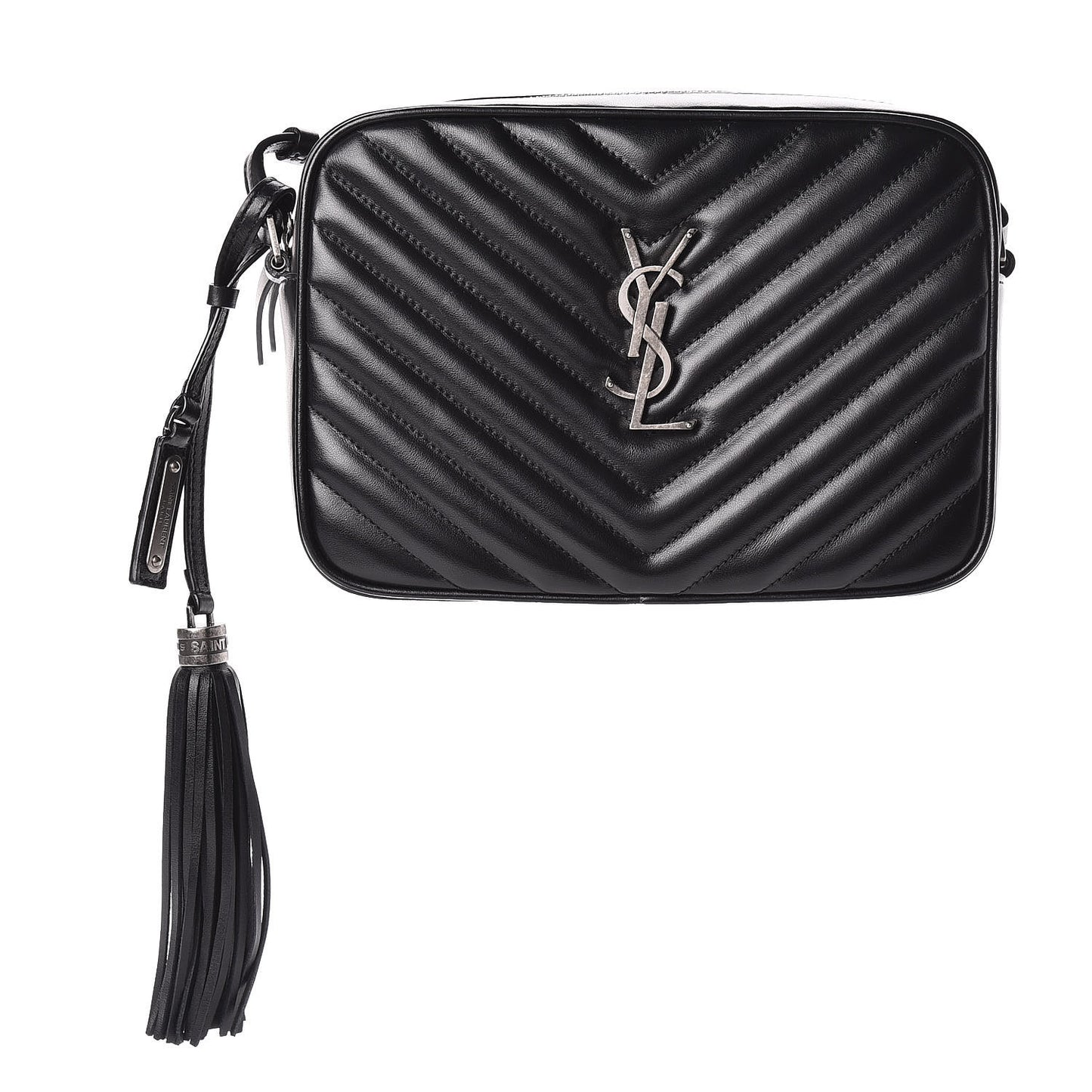 Calfskin Matelasse Monogram Lou Camera Bag Black
