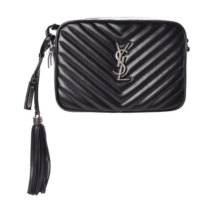 Saint Laurent Calfskin Matelasse Monogram Lou Camera Bag Black 1 of 10