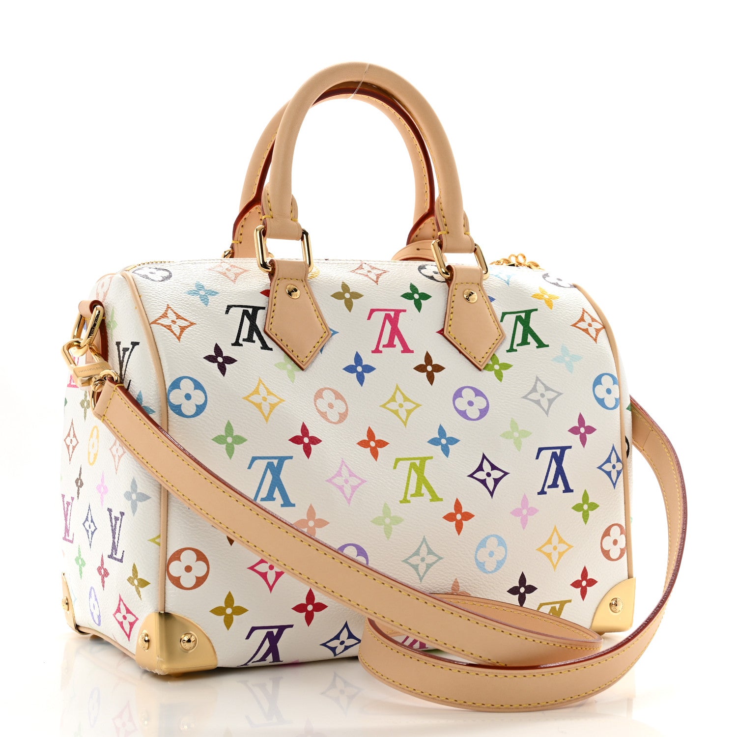 Louis Vuitton LV X TM Monogram Multicolor Speedy Bandouliere 25 White 3 of 9