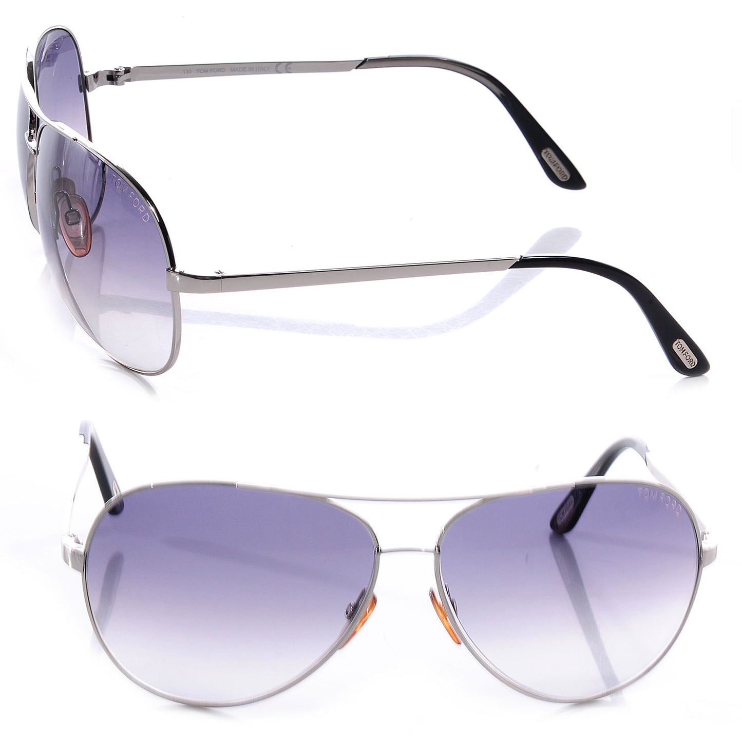 Metal Charles Aviator Sunglasses TF35 Silver