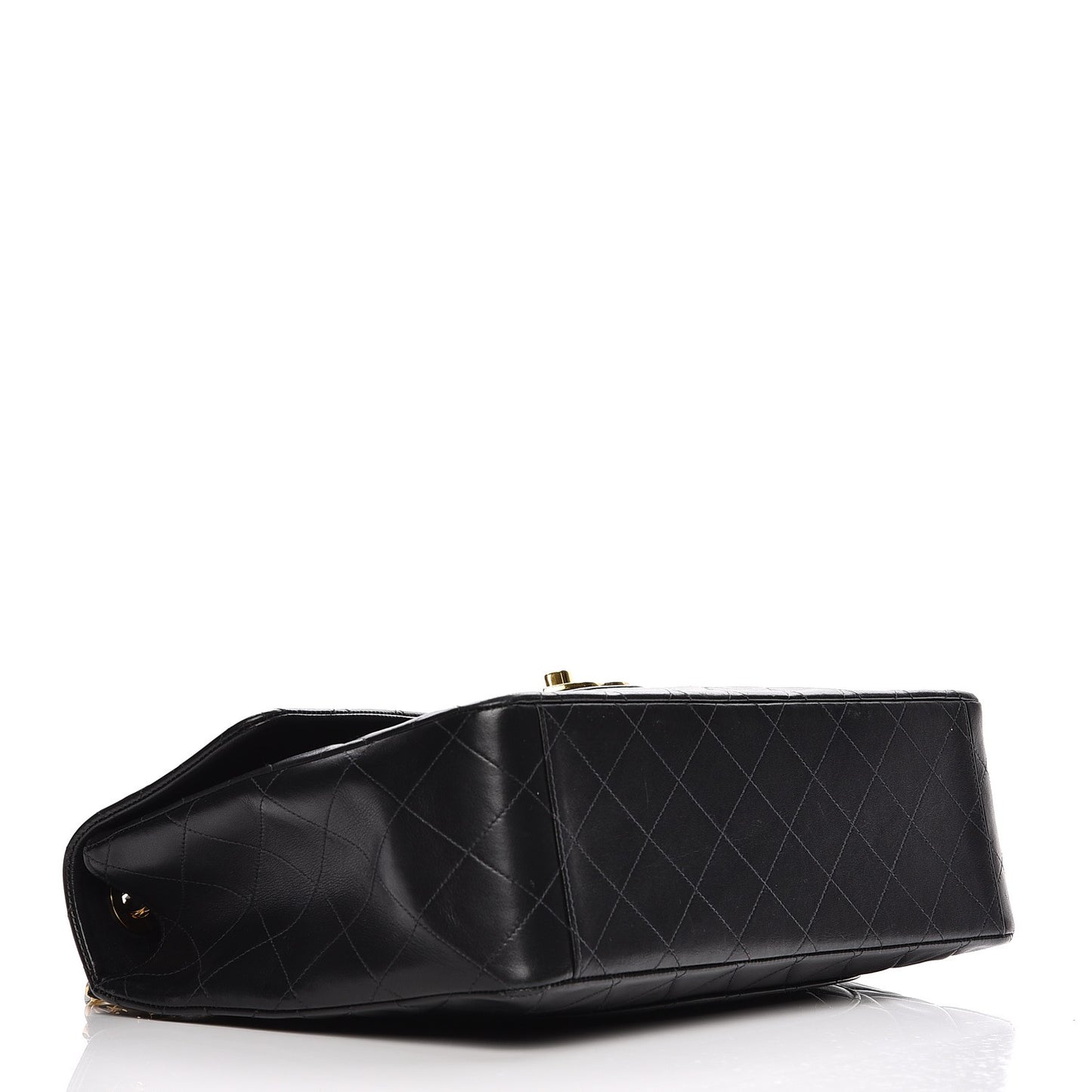 Lambskin XL Jumbo Flap Black