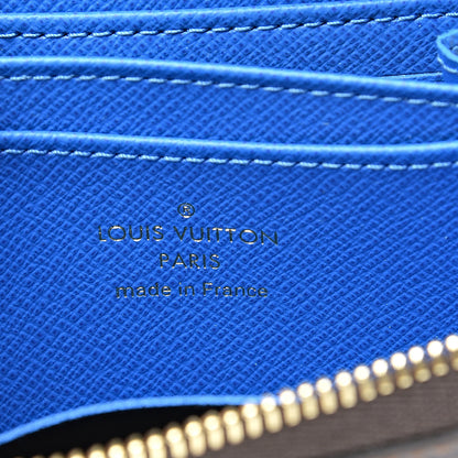 Louis Vuitton Damier Ebene 2019 Christmas Animation Zippy Coin Purse Blue 5 of 7