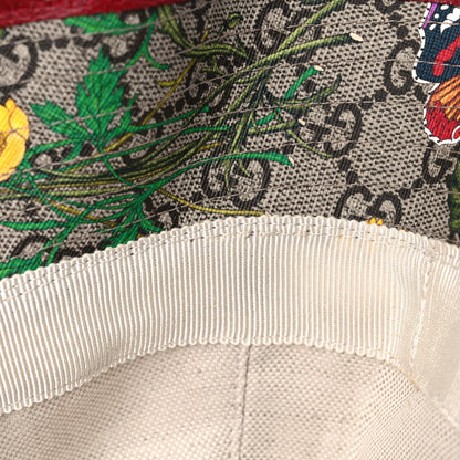 Gucci GG Supreme Monogram Flora Fedora Hat M Red 10 of 10