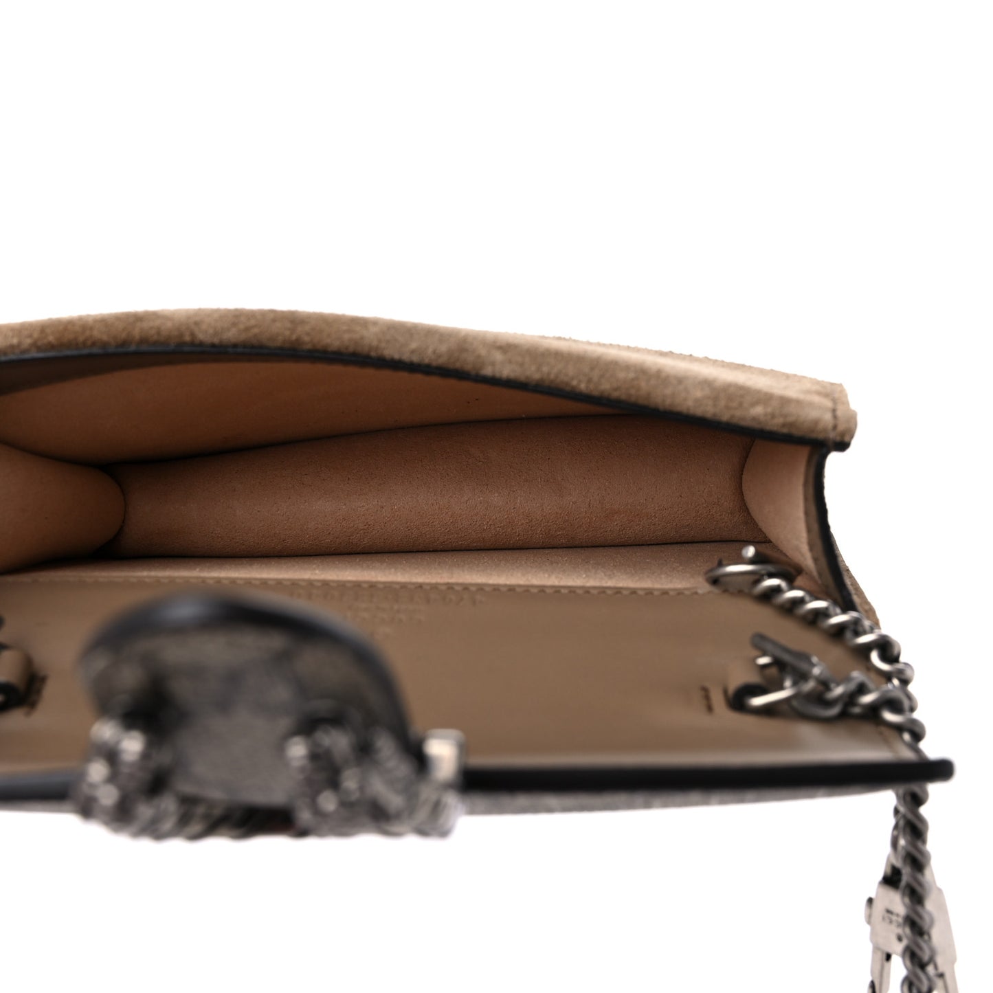 GG Supreme Monogram Super Mini Dionysus Shoulder Bag Taupe