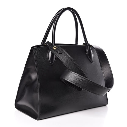 Prada Saffiano Cuir Calfskin Large Monochrome Top Handle Tote Black 3 of 10