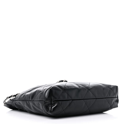Chanel Shiny Calfskin Quilted Small Chanel 22 Black 5 of 11