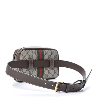 Gucci GG Supreme Monogram Web Small Ophidia Belt Bag 85 34 Dark Brown 2 of 11