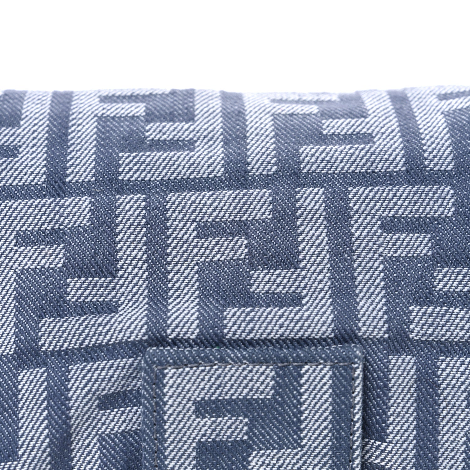 Fendi Denim Small Mamma Baguette Blue 8 of 10