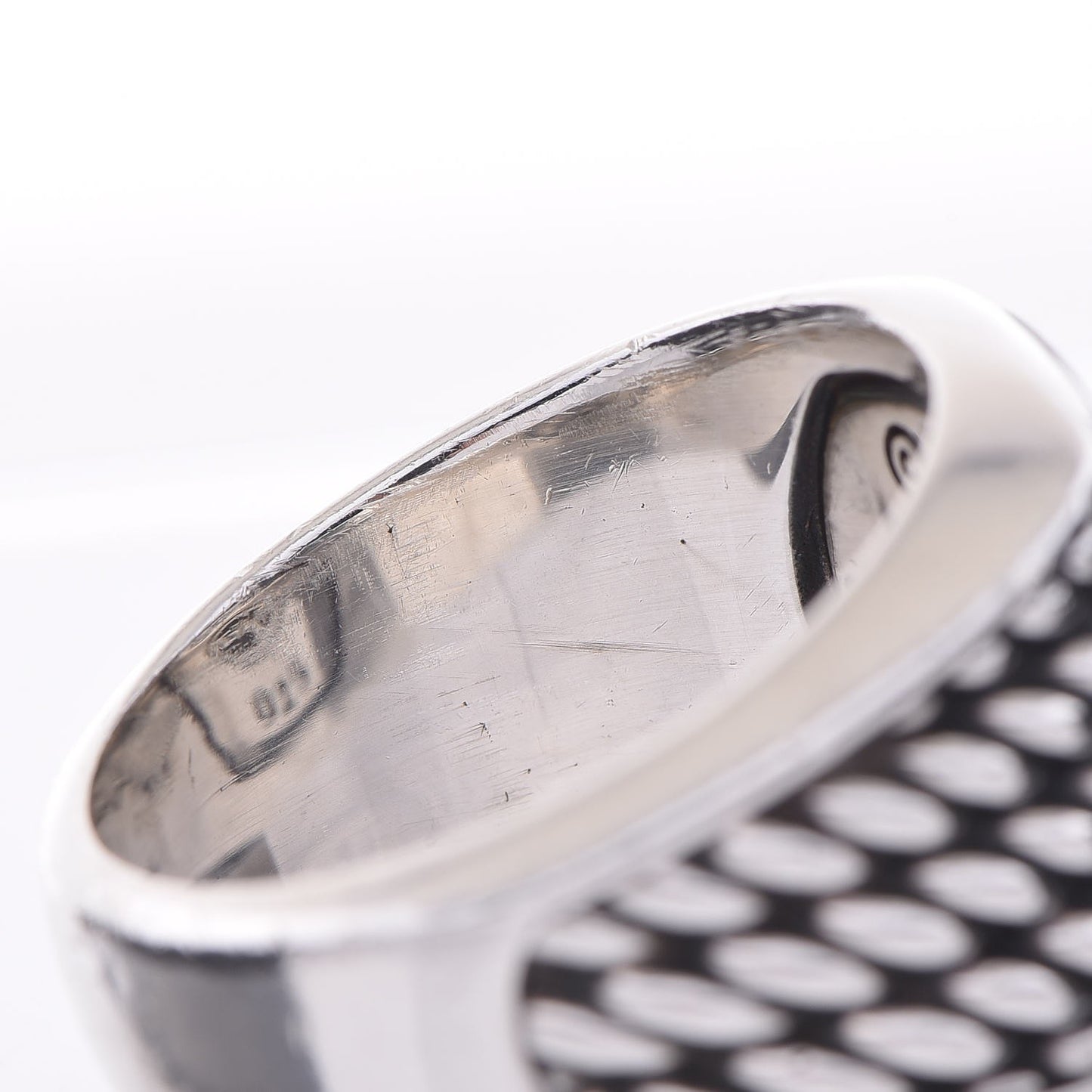 Sterling Silver Black Onyx Maritime Rope Signet Ring 65 11