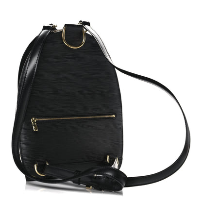 Louis Vuitton Epi Mabillon Backpack Black 3 of 11