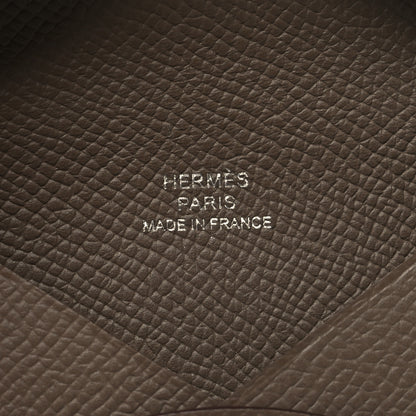 Hermes Epsom Calvi Card Case Etoupe 8 of 10