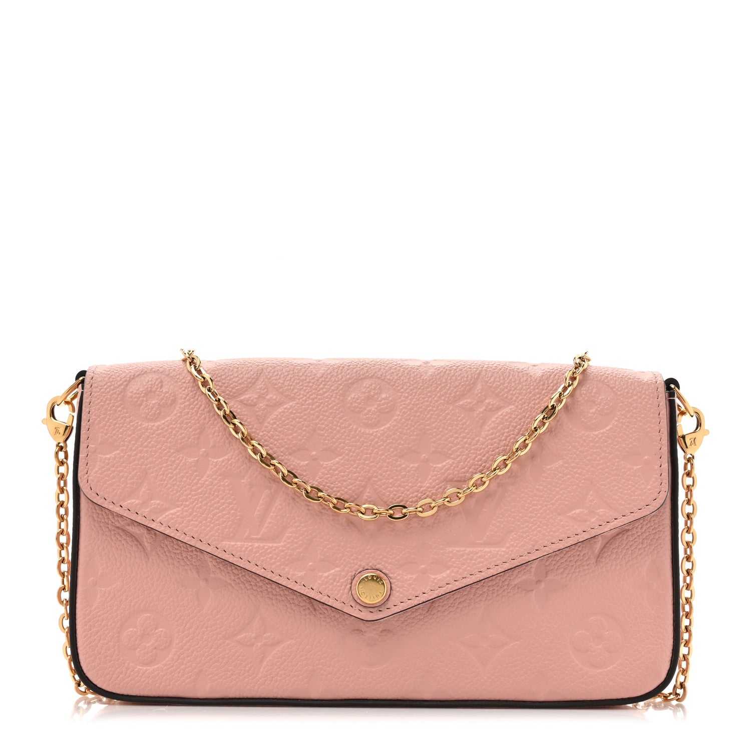 Louis Vuitton Empreinte Pochette Felicie Chain Wallet Rose Poudre 1 of 15