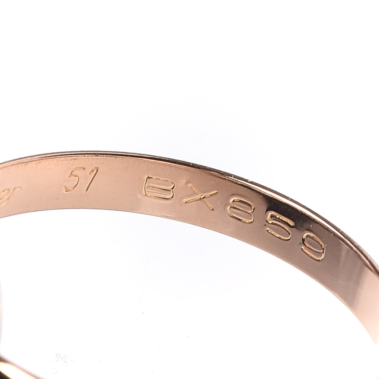 18K Pink Yellow White Gold Small Trinity Ring 51 5.75