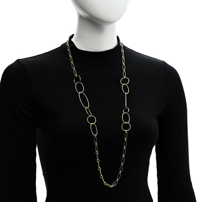 David Yurman 18K Yellow Gold Mobile Link Chain Necklace 36" 2 of 4