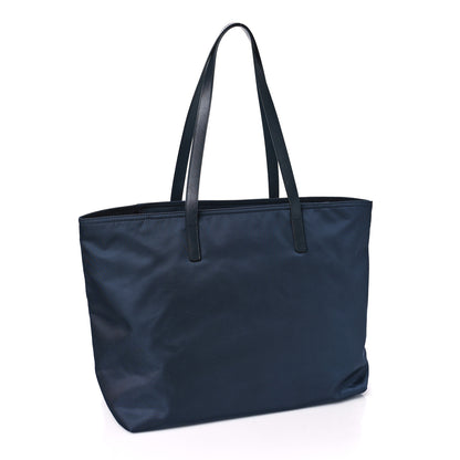 Prada Tessuto Nylon Saffiano Tote Navy 3 of 8