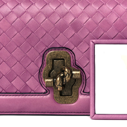 Bottega Veneta Nappa Intrecciato Olimpia Knot Clutch Corot 10 of 12