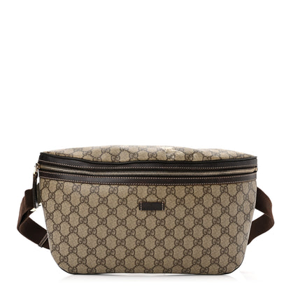 Gucci GG Supreme Monogram Belt Bag Dark Brown 1 of 12