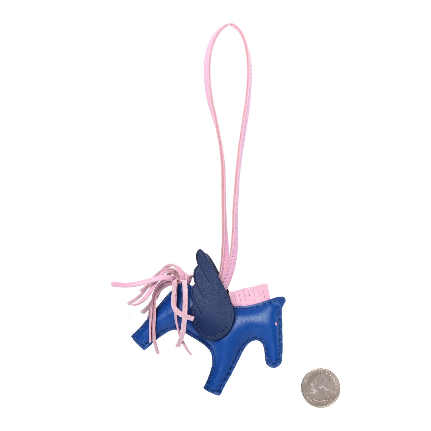 Milo Lambskin Grigri Rodeo Pegase Horse Bag Charm PM Bleu France Mauve Sylvestre Bleu Saphir