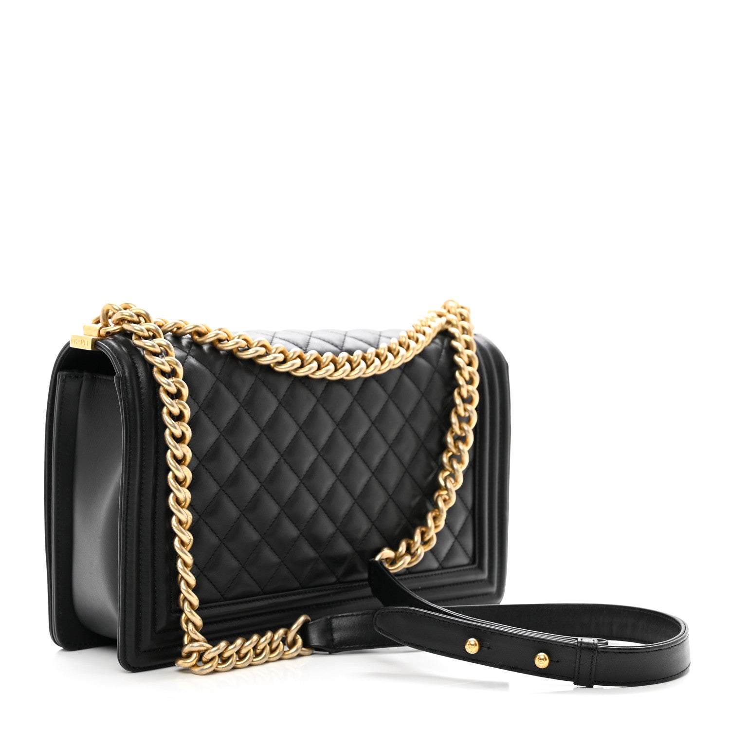Chanel Calfskin Quilted New Medium Boy Flap Black 2 of 9