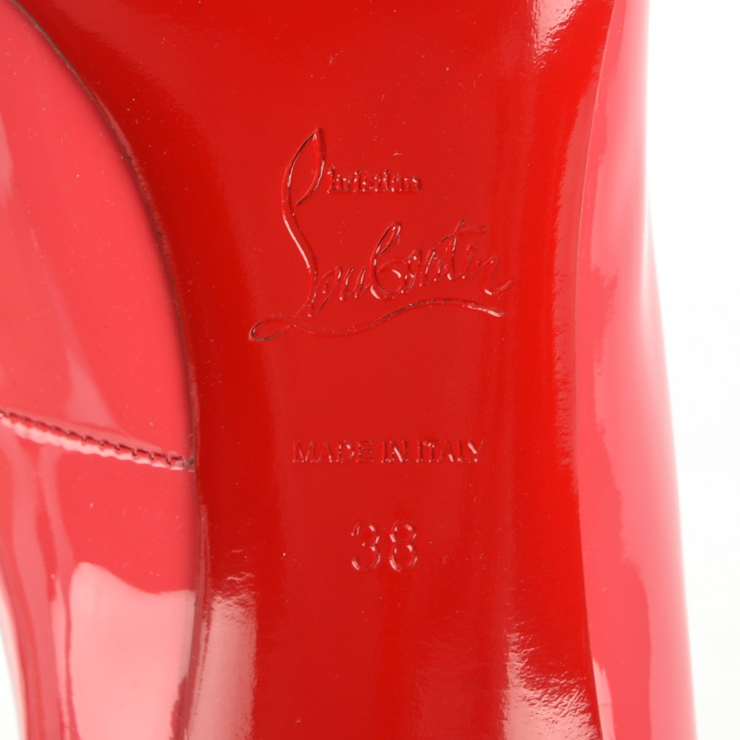 Christian Louboutin Patent Pigalle 85 Pumps 38 Famboise 6 of 7