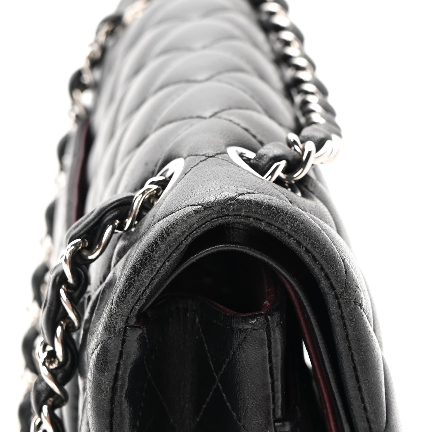 Chanel Lambskin Quilted Medium Double Flap Black 21 of 21