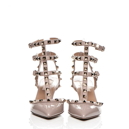 Valentino Garavani Patent Rockstud Ankle Strap 65mm Pumps 36 Poudre 2 of 7