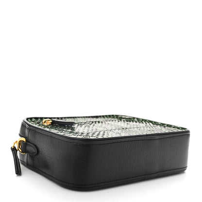 Mulberry Snakeskin Calfskin Camera Bag Green Black 4 of 9