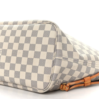 Louis Vuitton Damier Azur Neo Neverfull MM Rose Ballerine 9 of 9