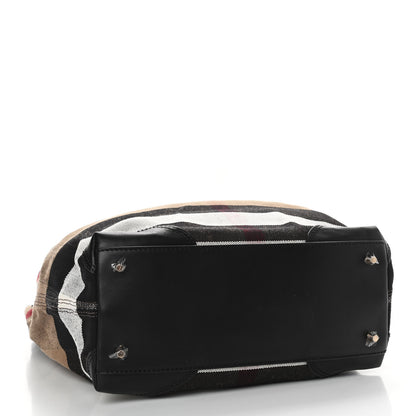 Burberry Canvas Mega Check Medium Maidstone Black 4 of 10