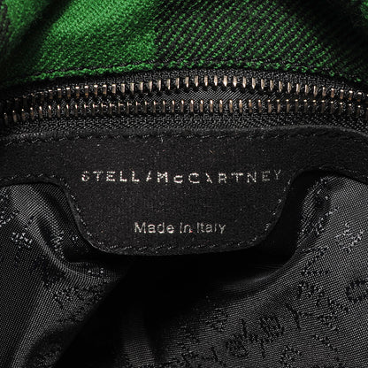 Stella McCartney Wool Plaid Falabella Fold Over Tote Vert 9 of 12