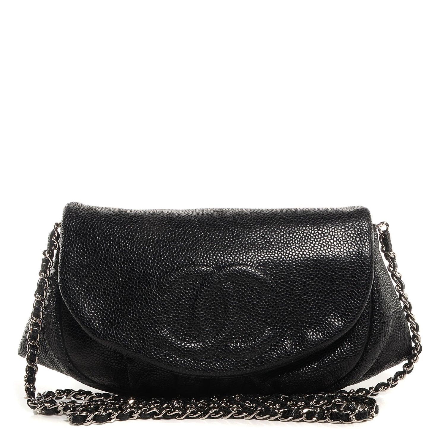 Caviar Half Moon Wallet On Chain WOC Black