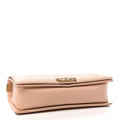 Chanel Caviar Quilted New Medium Boy Flap Beige 4 of 9