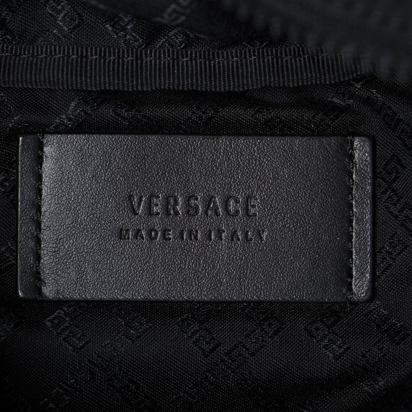 Nylon Palazzo Medusa Belt Bag Black