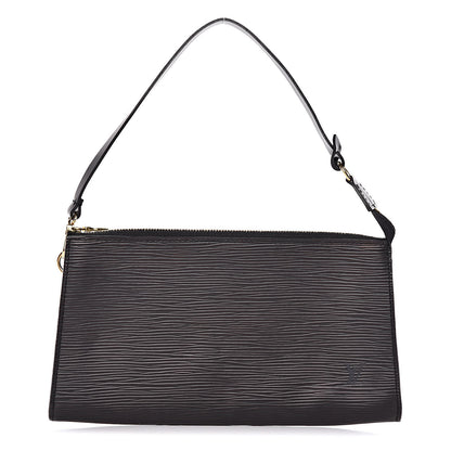 Louis Vuitton Epi Pochette Accessories 24 Black 1 of 9