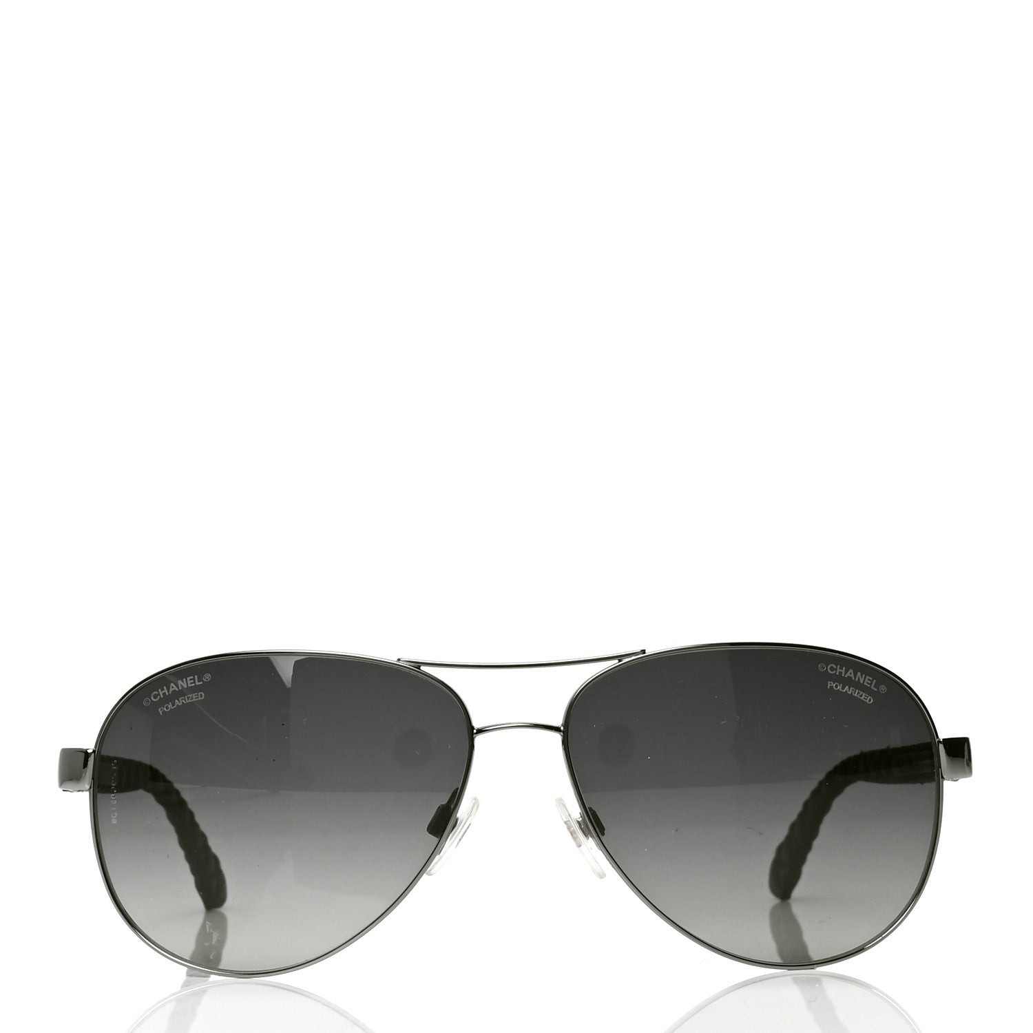 Chanel Aviator Polarized Sunglasses 4204-Q Black 2 of 4