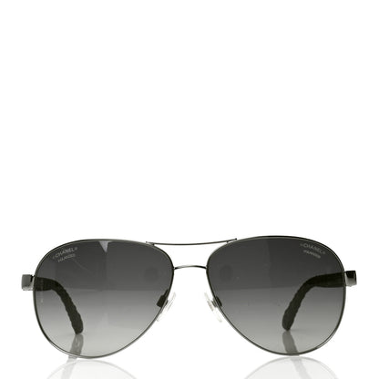 Chanel Aviator Polarized Sunglasses 4204-Q Black 2 of 4