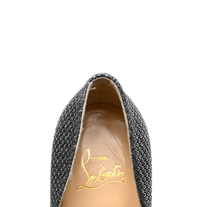 Christian Louboutin Glitter Diams Pigalle Follies 100 Pumps 38.5 Antic Silver 8 of 9