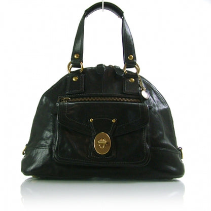 FASHIONPHILE COACHVachettaLegacyPocketShoulderBagBlack 1 of 10