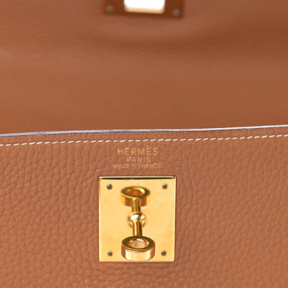 Hermes Togo Kelly Retourne 32 Gold 6 of 20