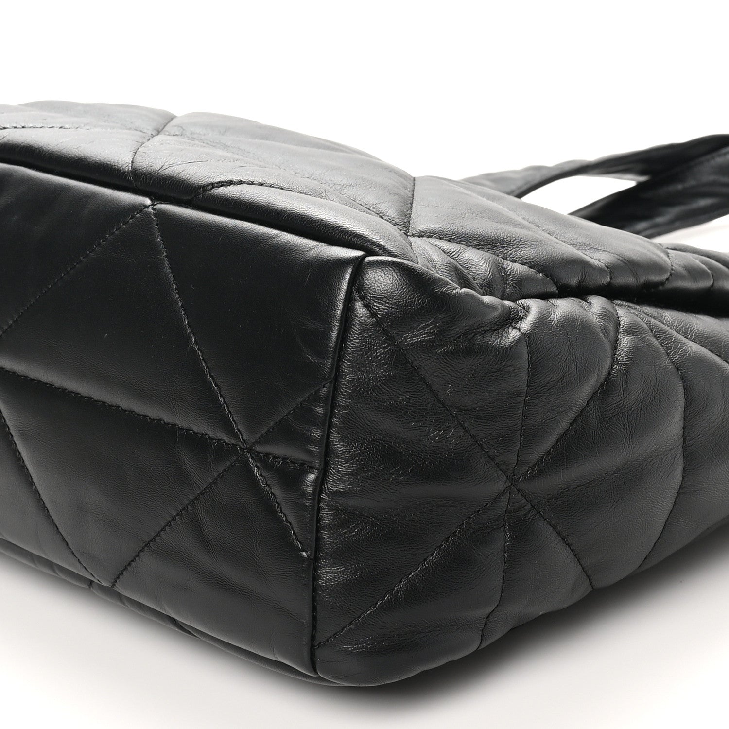 Prada Nappa Quilted Medium Dynamique Tote Black 9 of 9