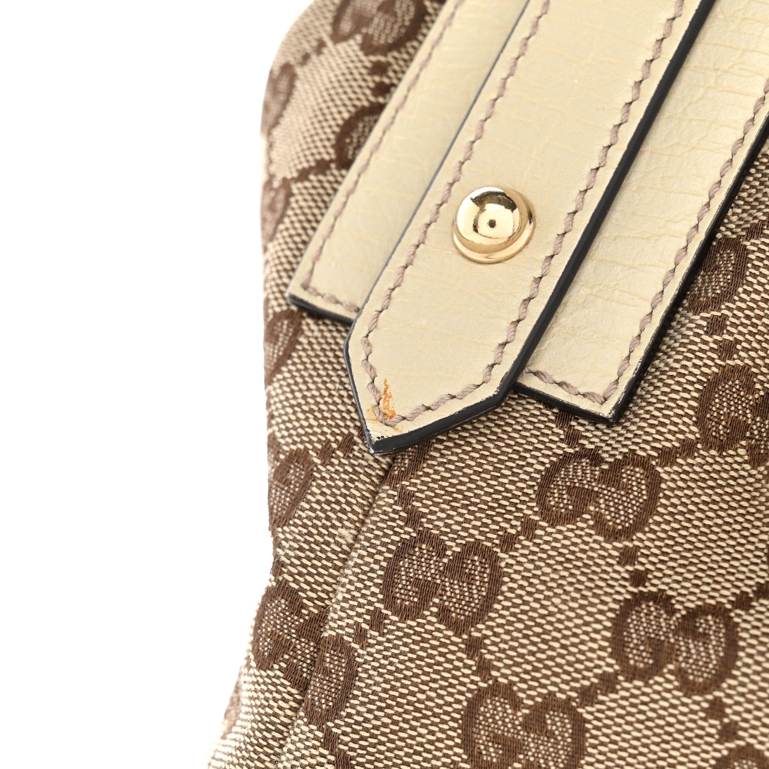 Gucci Monogram Medium Horsebit Chain Hobo Off White 14 of 14