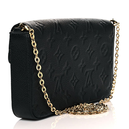 Louis Vuitton Empreinte Pochette Felicie Chain Wallet Black 4 of 10