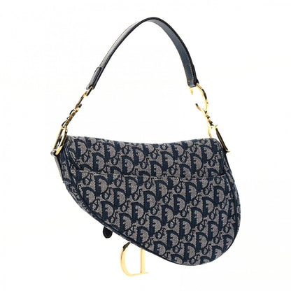 Christian Dior Monogram Saddle Bag Blue 3 of 10