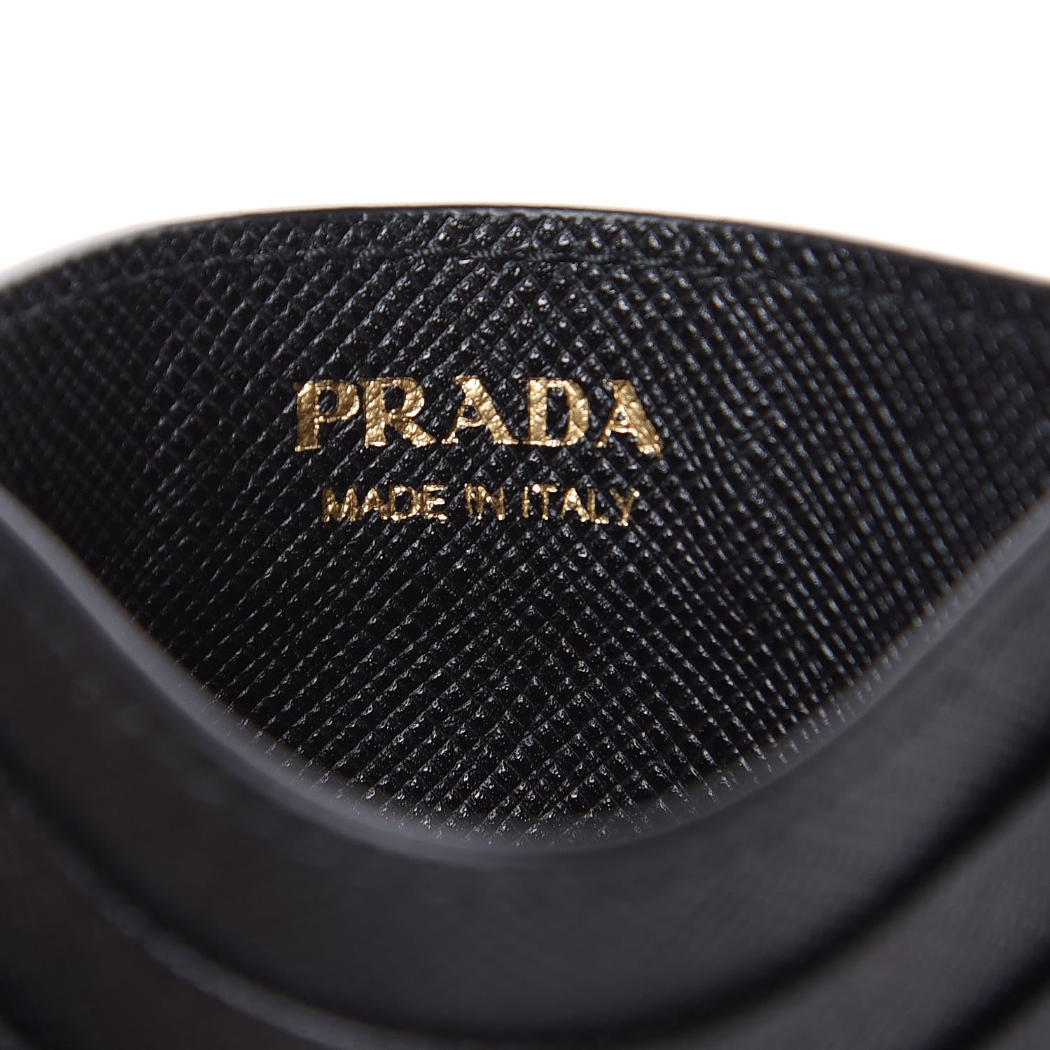 Prada Saffiano Metal Card Holder Black 6 of 7
