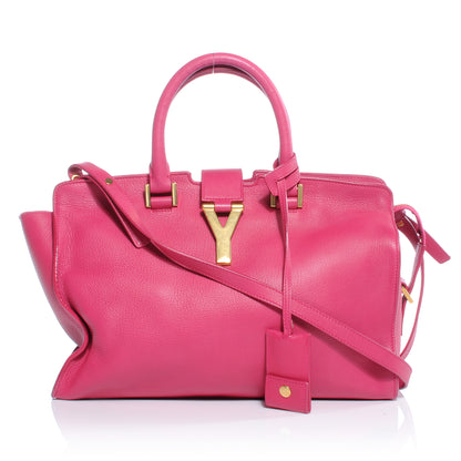 Saint Laurent Leather Petit Cabas Y Chyc Tote Fuchsia 1 of 8