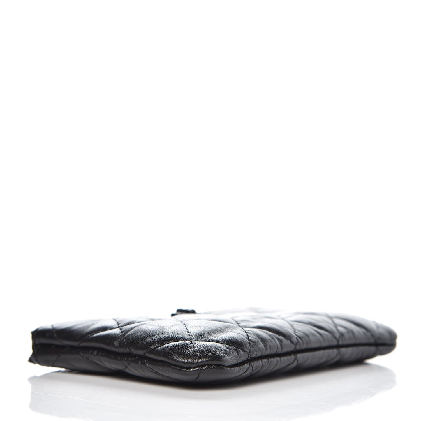 Aged Calfskin Quilted Small Reissue Cosmetic Case So Black